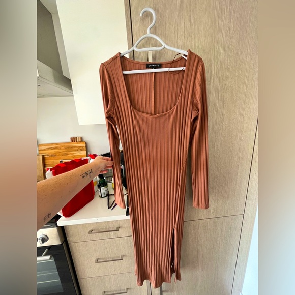 Dynamite brown body con dress size M - Picture 1 of 2